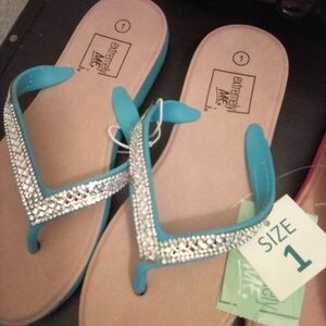 Kids Blue Flip Flops